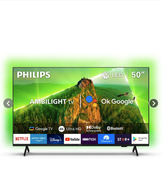 Ambilight TV 50" Philips LED 4K UHD 50PUD7908