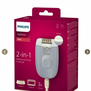 Depiladora 2 En 1 Satinelle 4 Acc Bre247/00 Philips