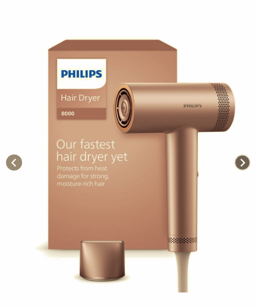 Secador Philips Serie 8000 BHD837/01 Ionic ThermoShield