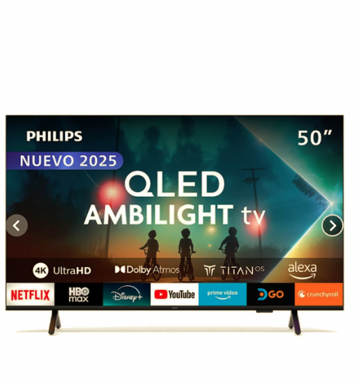 Ambilight TV 50" Philips QLED 4K UHD 50PUD8250