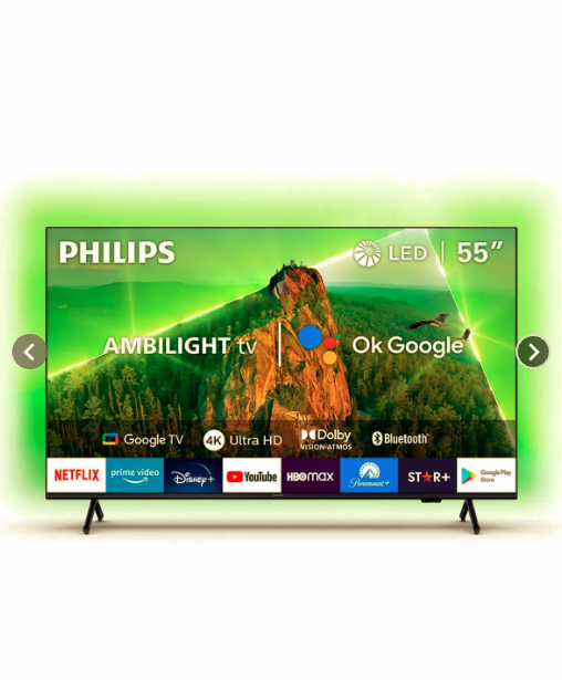 Ambilight TV 55" Philips LED 4K UHD 55PUD7908