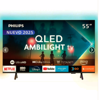 Ambilight TV 55" Philips QLED 4K UHD 55PUD8250